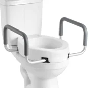 VEVOR Dvignjeno WC sedežno mesto z nasloni 560x499x245 mm belo