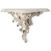 Casa Padrino luxury baroque solid wood wall console antique cream - Magnificent baroque style wall decoration console - Baroque wall decoration - Baroque furniture - Made in Italy