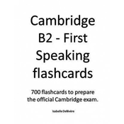WEBHIDDENBRAND Cambridge B2 - First Speaking flashcards
