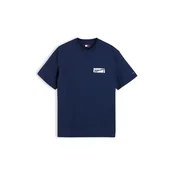 Tommy Jeans Majica mornarska / čokolada / zelena / bela