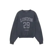 Pull&Bear Majica siva/črna