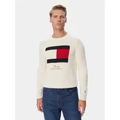 Tommy Hilfiger Pulover MW0MW44816 Kremna Regular Fit