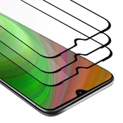 Cadorabo CADORABO Xiaomi Mi A3 - Zaščitna folija v transparentno s čarno - 3-pack Kaljeno steklo za zaščito zaslona s trdoto 9H in 3D dotikom, (20553235)