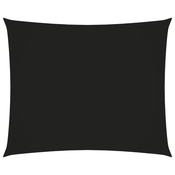 Greatstore Senčno jadro oksford blago pravokotno 3,5x4,5 m črno