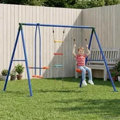 vidaXL Zunanji swing komplet večbarvno 263 x 185 x 185 cm Jeklo in PE