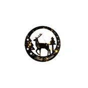 Wallity Zidna dekoracija XMASBLACK-032, 60x60 cm, Crna
