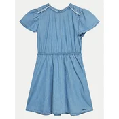 Pepe Jeans Poletna obleka Quincy PG951657 Modra Regular Fit