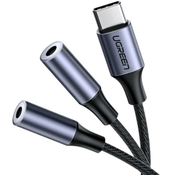 UGREEN USB-C kabl, M. na 2 x Audio 3.5mm
