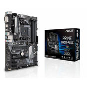 ASUS Asus | PRIME B450-PLUS | Družina procesorjev AMD | Procesorska vtičnica AM4 | 4 pomnilniške reže | Število priključkov SATA 6 x SATA 6 Gb/s | AMD čipovje B | ATX