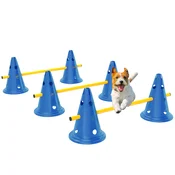 PawHut PawHut Komplet za agility za pse, 3-delna oprema za agility za trening psov, komplet za ovire, (5000240004)