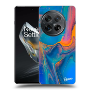 Silikonski črni ovitek za OnePlus 12 5G - Rainbow