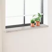 vidaXL Okenski nadstrešek Marmorna tekstura 140 x 30 x 4,5 cm PVC