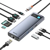 Baseus 9v1 USB-C Docking Station 4K@120Hz [Chip-Upgrade], 2x HDMI