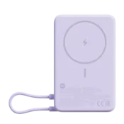 Xiaomi magnetna powerbank 33W 10000mAh z vgrajenim kablom USB-C in stojalom Purple