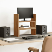 vidaXL Organizator za mizo nastavljiv artisian hrast 40x17x41 cm les