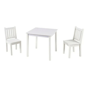 Kinder home deciji drveni sto sa 2 stolice, set za ucenje, crtanje, igru, jelo - beli ( TF-6644-V )