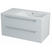 Kozmetična omarica WAVE, 90 x 45 x 48 cm, desna/bela - Bela - 24 - 48.00 - MDF/laminat - Obešen na steno - Samodejno zapiranje - Sapho - WAVE - 90.00 - Sodoben kvadraten - 90x45x48 cm - 45.00