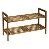 Stojalo za čevlje iz masivne akacije v naravni barvi 69x40,5x27 cm Fondi – Wenko