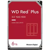 HDD NAS WD Red Plus (3.5, 6TB, 256MB, 5400 RPM, SATA 6 Gbs) ( WD60EFPX )