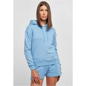 Womens Organic Hoodie Horizontal Blue