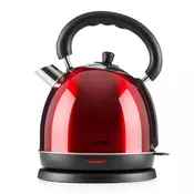 Klarstein Teatime GRELNIK VODE, čajnik 3000 W, 1,8 L, nerjaveče jeklo, rubinsko rdeča (KTL2-Teatime-R)