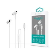 Devia ST126077 Kintone serija A2 Lightning stereo bijele slušalice s mikrofonom
