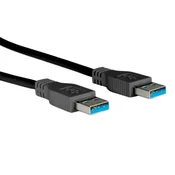 ROLINE kabel USB 3.2 Gen 1 A - A, 1,8 m, crni 11.02.8970-50