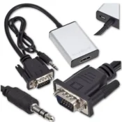 Pretvornik slik iz VGA + 3,5 mm priključek na HDMI adapter kabel
