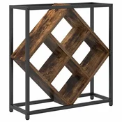 Vidaxl Stojalo za vino Dimljeni oreh 51 x 18 x 52,5 cm Konstruiran les