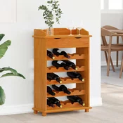 Stalak za vino Smeda 58 x 28 x 90 cm Cvrsto borovo drvo