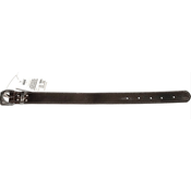 Ovratnica za pse RJAVA usnjena - 45 cm