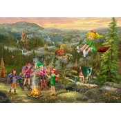 Schmidt - Puzzle Kinkade: Bibi Blocksberg: Sastanak mladih vještica - 1 000 dijelova