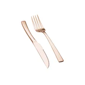 Komplet jedilnega pribora z noži za zrezke za 6 oseb Rose Gold 12-delni 55227