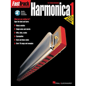 FAST TRACK MUSIC INSTRUCTION HARMONICA 1 FOR C DIATINIC HARMONICA +AUDIO ACCESS