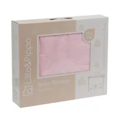 Lillo&Pippo cebe za bebe nebo 110x140cm, roze