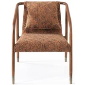 Casa Padrino luxury armchair brown 63 x 83 x H. 77 cm - Living room armchair - Hotel armchair - Living room furniture - Hotel furniture - Luxury furniture - Luxury furnishings
