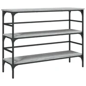 Vidaxl Klubska mizica siva sonoma 100x32x75 cm inženirski les
