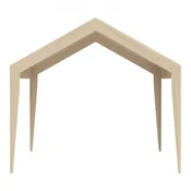 VEVOR Zamenjava strehe za avtopralnico 6100x3040x850 mm bež