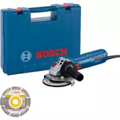 Bosch Ugaona brusilica GWS 12-125, 1200W, 125mm, 1x Dijamantska rezna ploca 125x22.23 mm, Profi kofer, 06013A6102