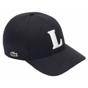 Kapa za tenis Lacoste 3D Embroidered Cotton Twill Baseball Cap - black