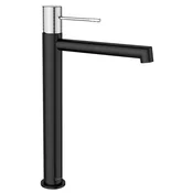 SOLARIS High Washbasin Mixer Tap, black matt/chrome - Črna mat barva - Sapho - SOLARIS - 72 - Medeninasti - Vzvod - Krožni - 322 - 14