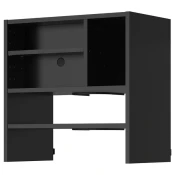 METOD Zid.okv.elem. za ugradni aspirator, Crnosiva, 60x37x60 cm