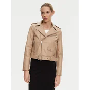 PINKO Usnjena jakna 103897 A21L Bež Regular Fit