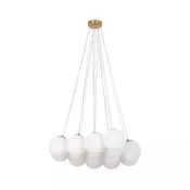 Brilagi - Luster na sajli GLOBE 15xE14/15W/230V bela