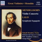 MENDELSSOHN:VIOLIN CONCERTO/LALO:SYMPHONIE ESPAGNOLE/YEHUDI MENUHIN