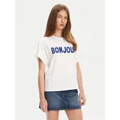 United Colors Of Benetton Majica 3LNSD109Z Bela Relaxed Fit