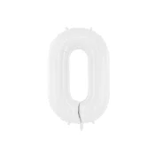 shumee Folija balon številka 0, 86 cm, bel