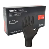 JEDNOKRATNE RUKAVICE OD NITRILA NITRYLEX BLACK CRNE BEZ PUDERA 100 KOM VELICINA L