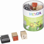 HEYDA Komplet štampiljk - Zoo živali