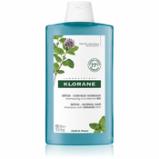 Klorane Máta Vodní BIO čistilni razstrupljevalni šampon za normalne lase 400 ml